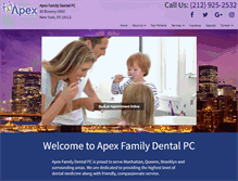 Tablet Screenshot of apexfamilydental.net