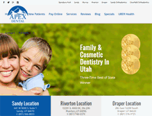 Tablet Screenshot of apexfamilydental.com